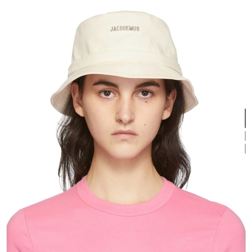 Jacquemus Tan Cream Bucket Hat - Picture 4 of 6